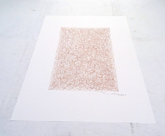 Tehos - Grand Carré long 2025-11 dessin abstrait original signé