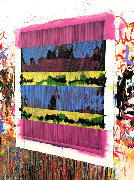 Tehos - tableau art contemporain - Abstraction AA02