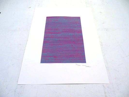 Tehos - Grand Carré long 2025-05 dessin abstrait original signé