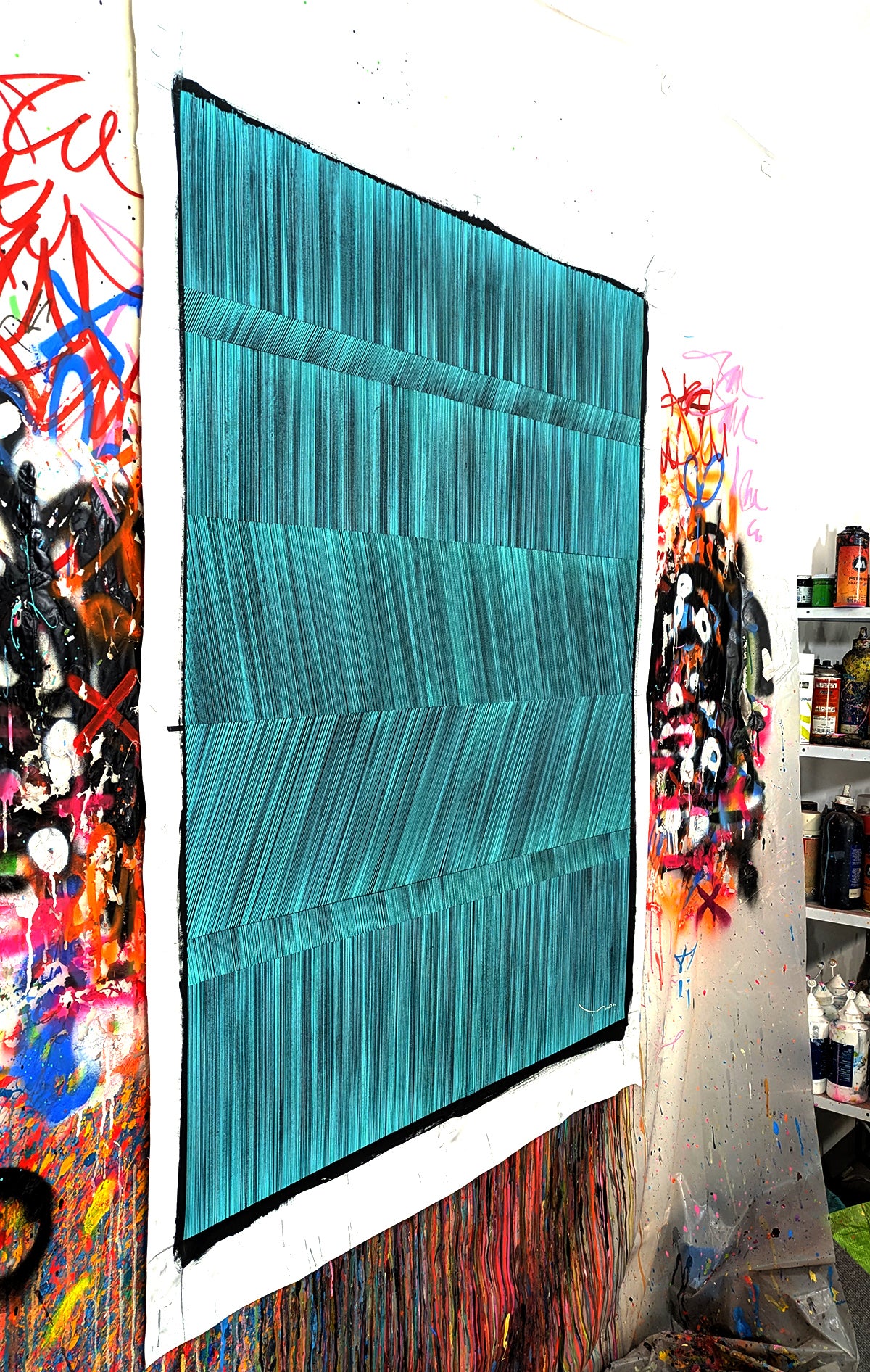 Tehos - tableau art contemporain - Abstraction LD02