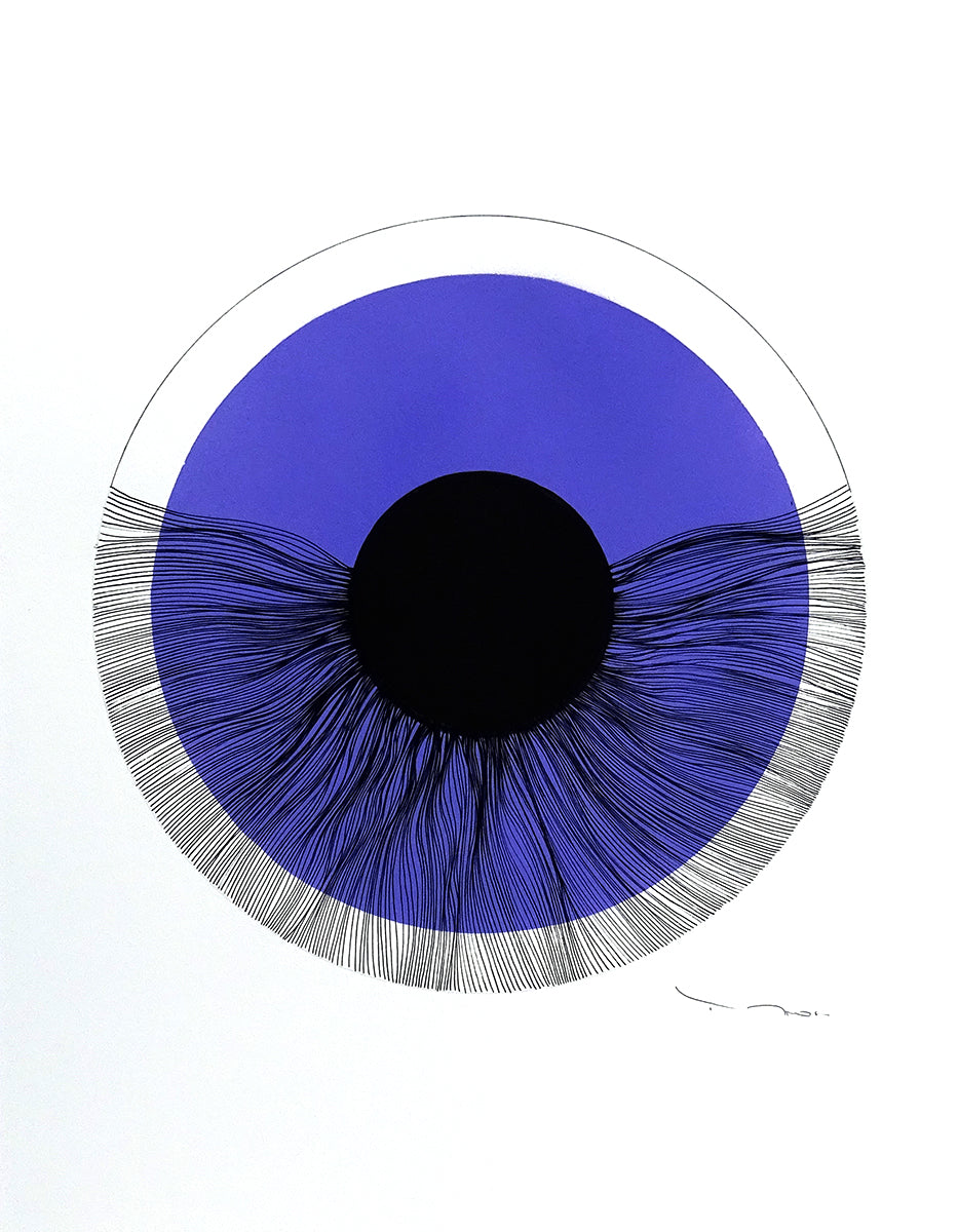 Tehos - Black eye 2024-C03 dessin original signé