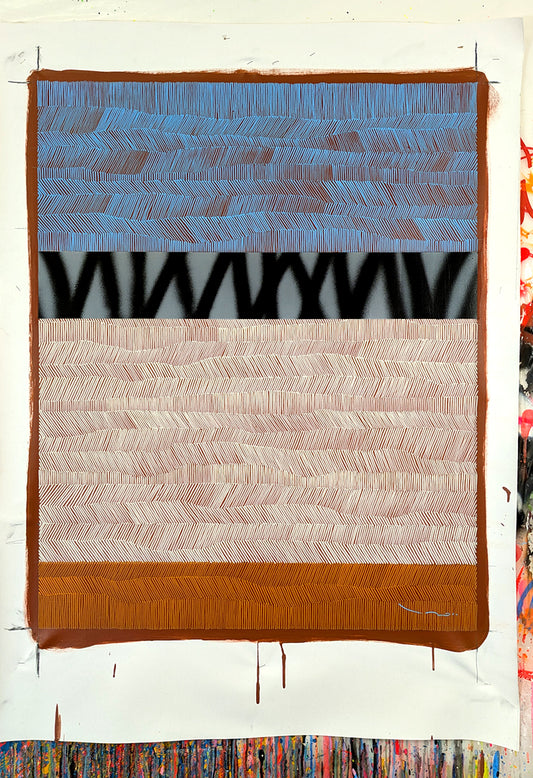 Tehos - tableau art contemporain - Abstraction L09