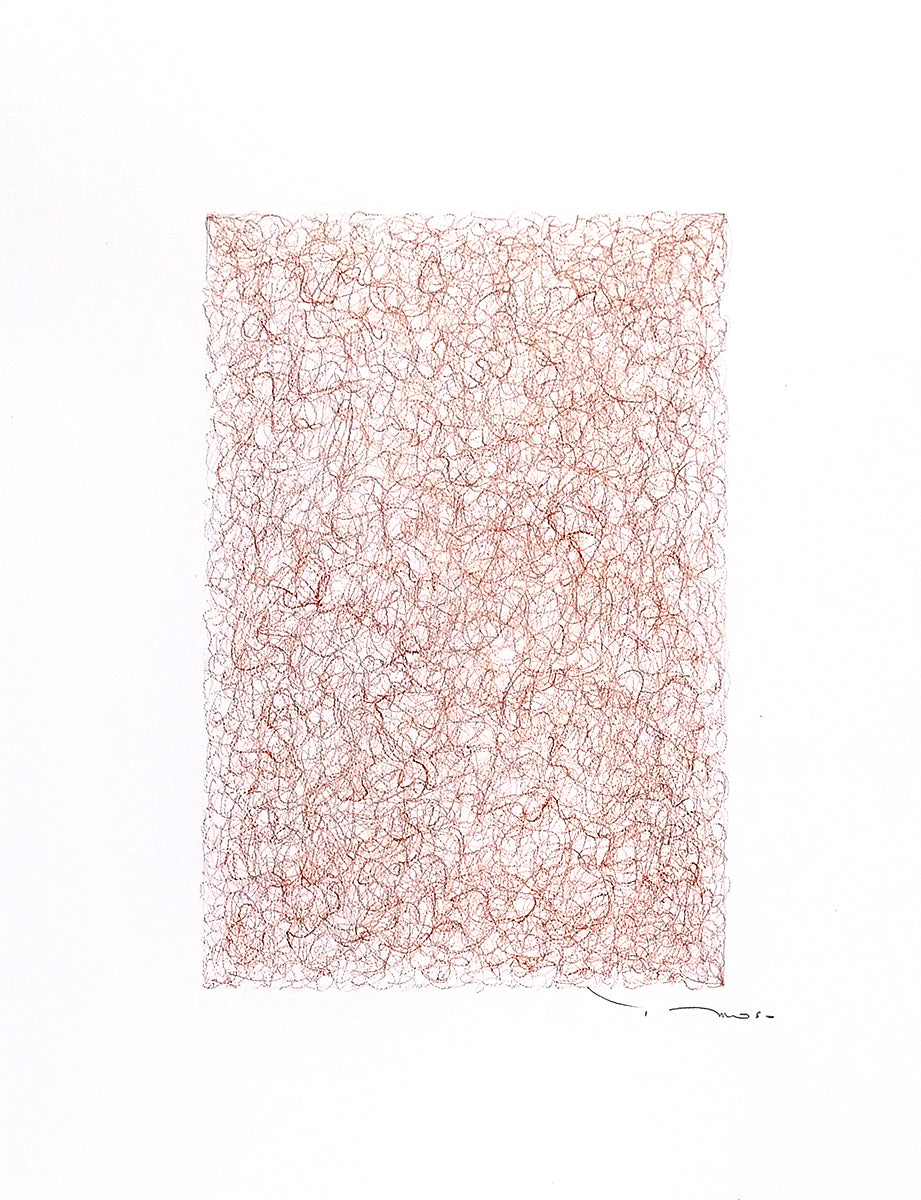 Tehos - Grand Carré long 2025-11 dessin abstrait original signé