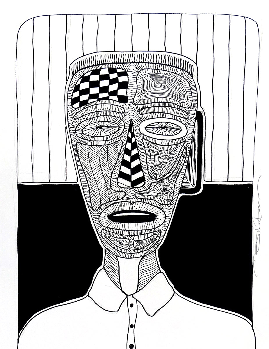 The big fat boy - The Man in white - Original draw