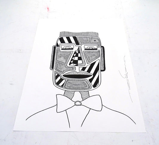 The big fat boy - Portait of a Black and white man