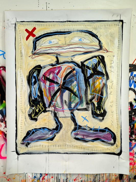 The Big Fat Boy - tableau art contemporain - Where are you