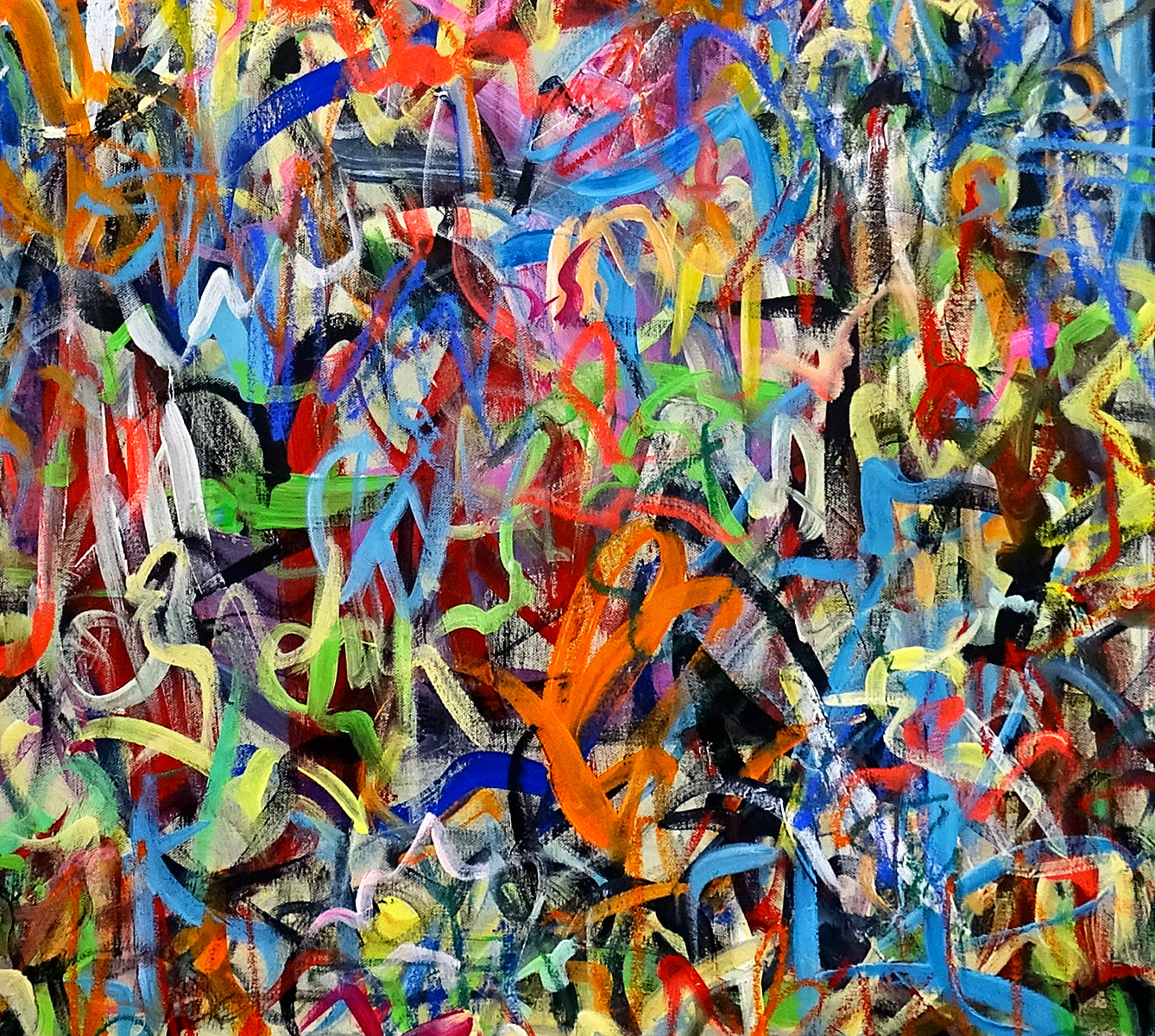 Tehos - tableau art contemporain - Dans les Jardins d'Eden