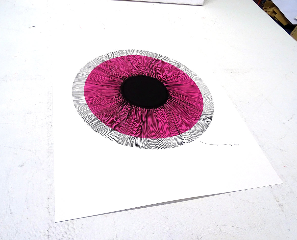Tehos - Black eye 2024-C01 dessin original signé