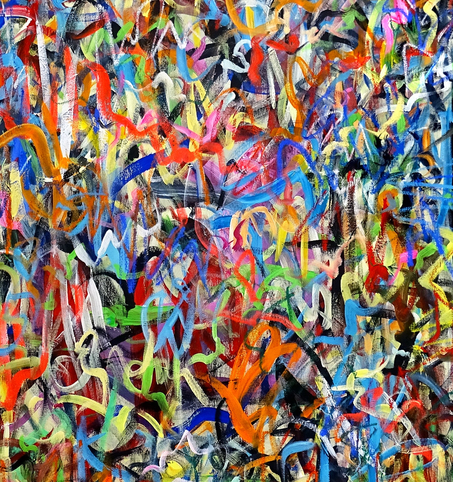 Tehos - tableau art contemporain - Dans les Jardins d'Eden