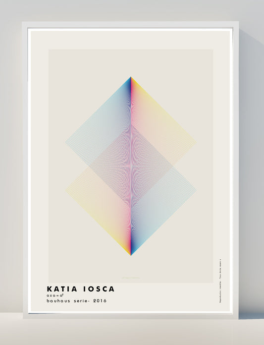 Art Poster print - impression affiche d'exposition - Affiche d'artiste Katia Iosca Bauhaus