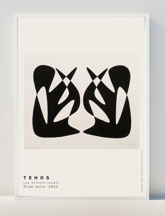 Tehos Art Poster print - impression affiche d'exposition affiche artiste - Les enfants jouent