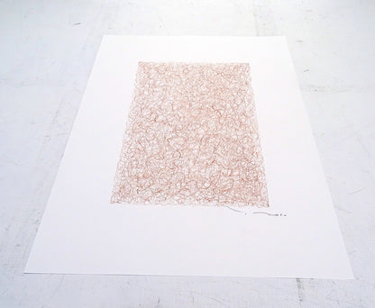 Tehos - Grand Carré long 2025-11 dessin abstrait original signé