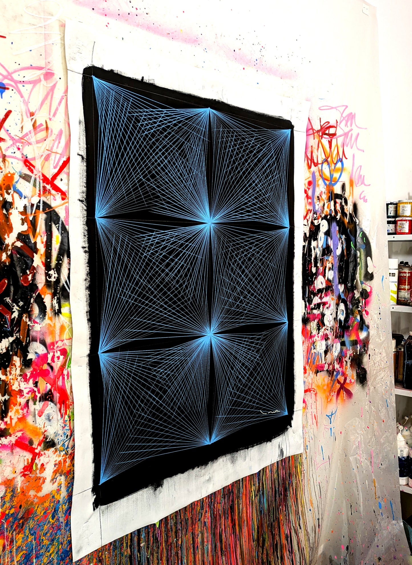 Tehos - tableau art contemporain - Abstraction AC 01