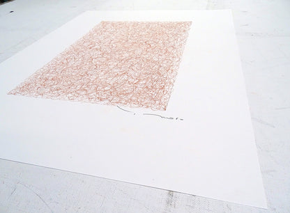 Tehos - Grand Carré long 2025-11 dessin abstrait original signé