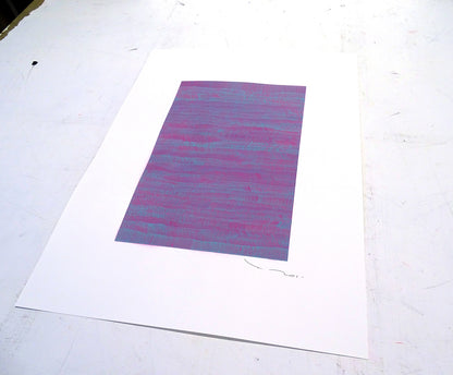 Tehos - Grand Carré long 2025-05 dessin abstrait original signé