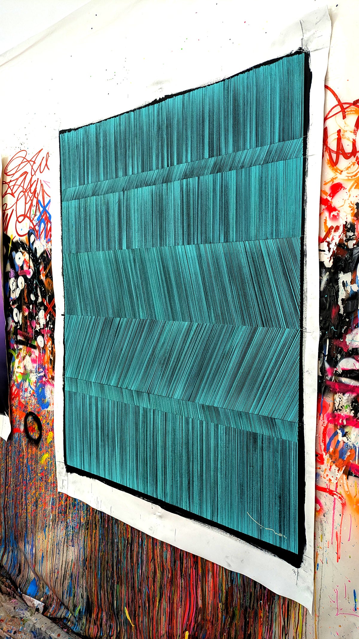 Tehos - tableau art contemporain - Abstraction LD02