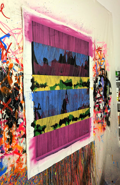 Tehos - tableau art contemporain - Abstraction AA02
