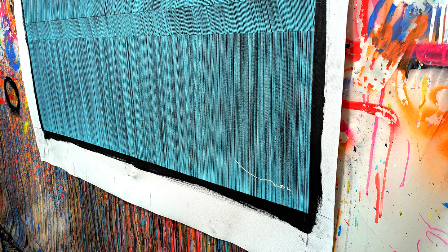 Tehos - tableau art contemporain - Abstraction LD02