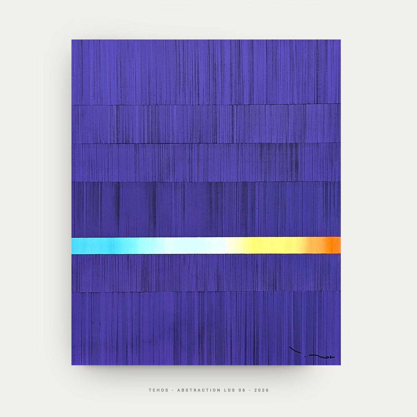 Tehos - tableau art contemporain - Abstraction LDS 06