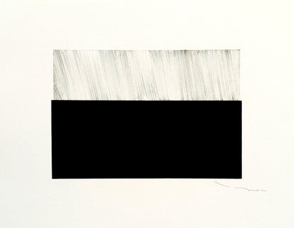 Tehos grand carre long abstrait 2025 noir et blanc