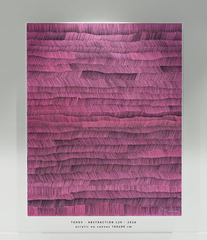 Tehos - tableau art contemporain - Abstraction L 29