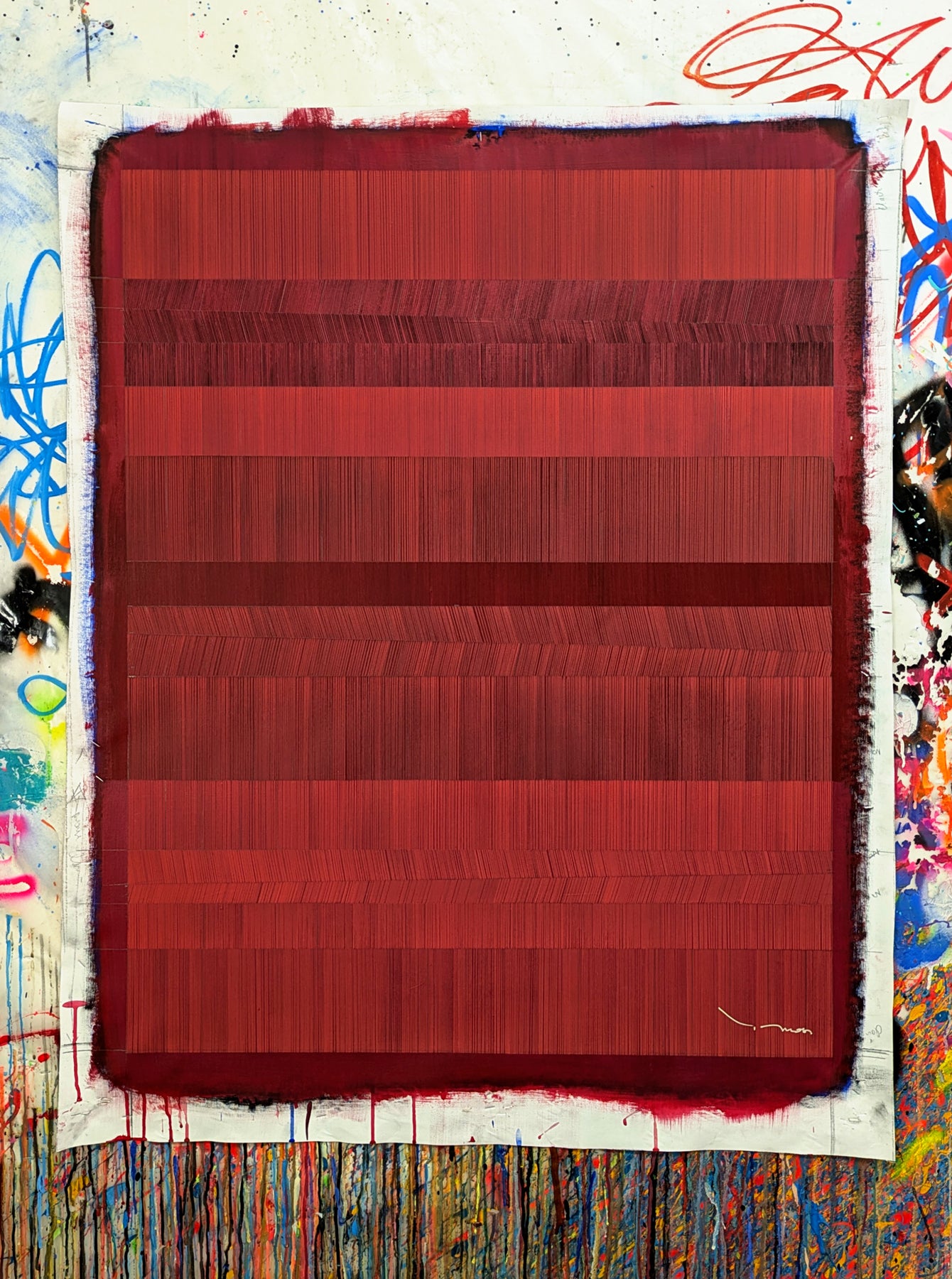 Tehos - tableau art contemporain - Abstraction LD19