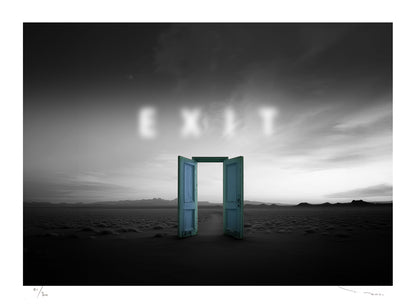 Tehos Exit édition limitée numérotée signée art contemporain