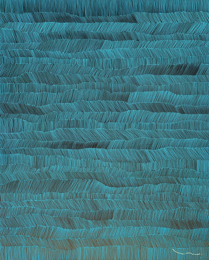 Abstraction L - Tableau art contemporain de tehos