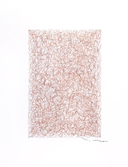Tehos - Grand Carré long 2025-11 dessin abstrait original signé