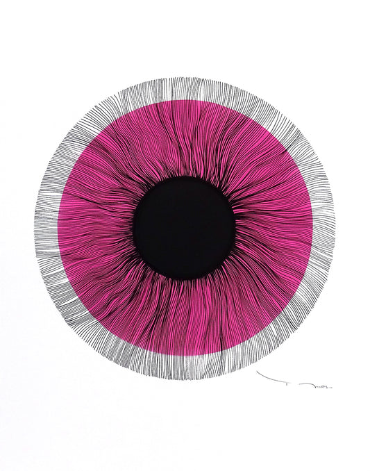 Tehos - Black eye 2024-C01 dessin original signé