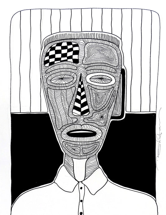 The big fat boy - The Man in white - Original draw