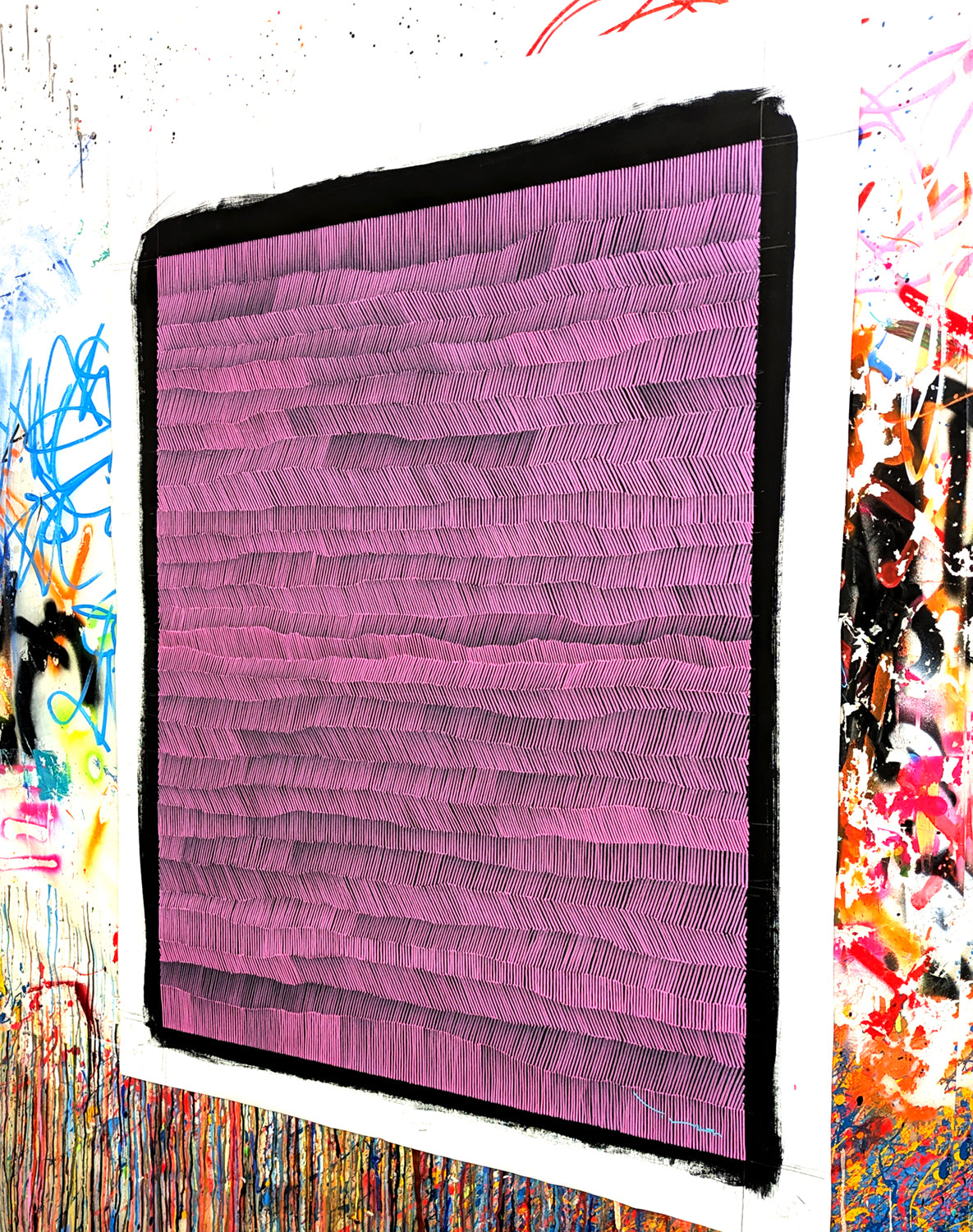 Tehos - tableau art contemporain - Abstraction L 29