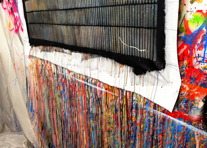 Tehos - tableau art contemporain - Abstraction Carbon 03 - 2026