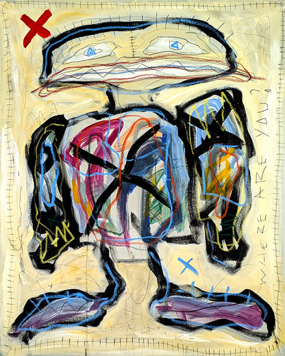 The Big Fat Boy - tableau art contemporain - Where are you
