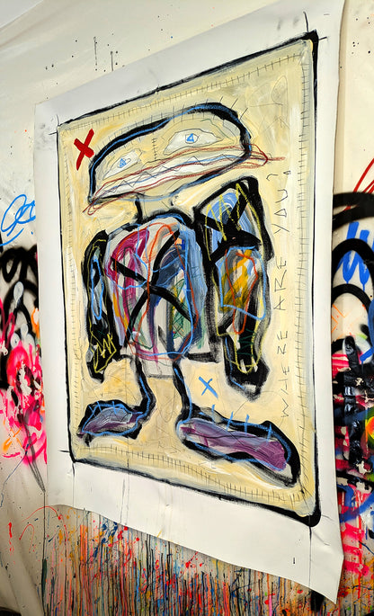 The Big Fat Boy - tableau art contemporain - Where are you