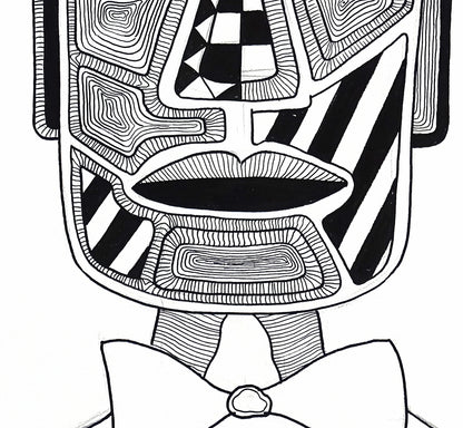 The big fat boy - Portait of a Black and white man