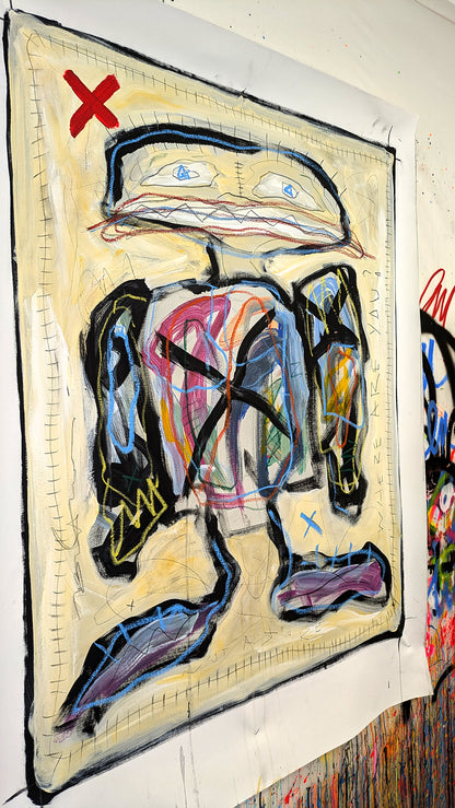 The Big Fat Boy - tableau art contemporain - Where are you