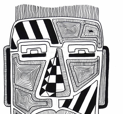 The big fat boy - Portait of a Black and white man