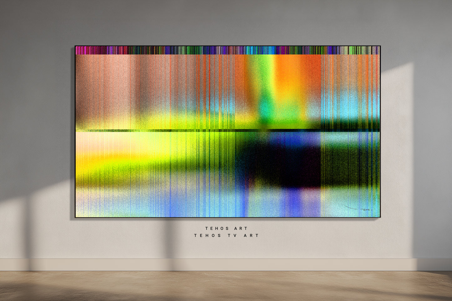 Art pour TV - Samsung Frame TV | Horizon 01 | Œuvre numérique contemporaine | Tehos