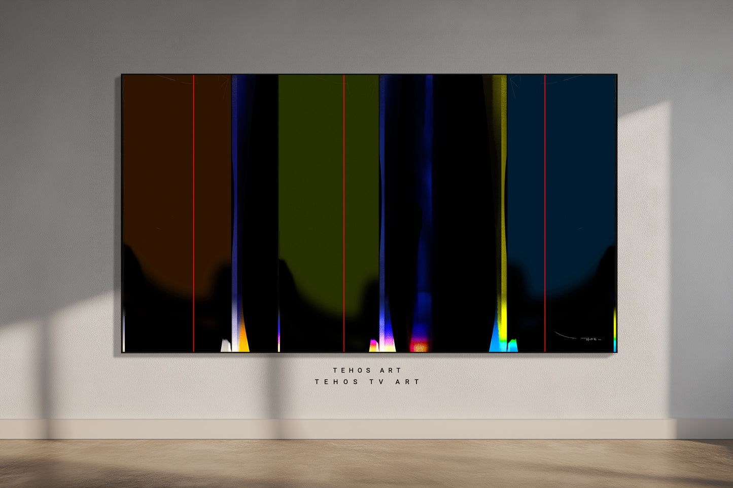 Art pour TV - Samsung Frame TV | Abstraction LXD 01 | Œuvre numérique contemporaine | Tehos