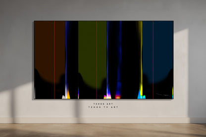 Art pour TV - Samsung Frame TV | Abstraction LXD 01 | Œuvre numérique contemporaine | Tehos