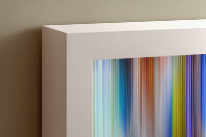 Art pour TV - Samsung Frame TV | Lignes verticales abstraites | Œuvre numérique contemporaine | Tehos