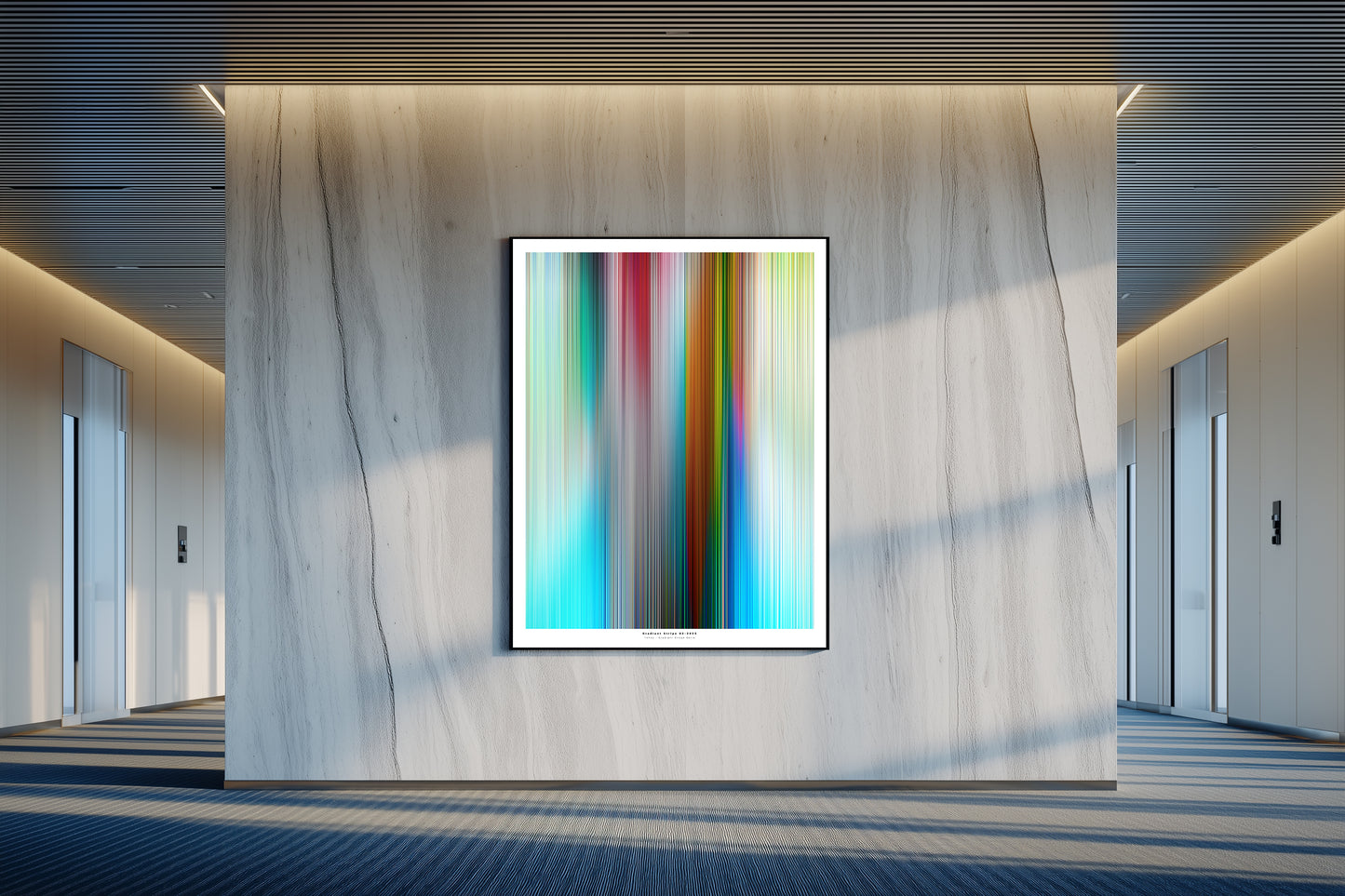 Tehos - Abstract Gradient Stripe 02 - 2026 -  Fine Art print