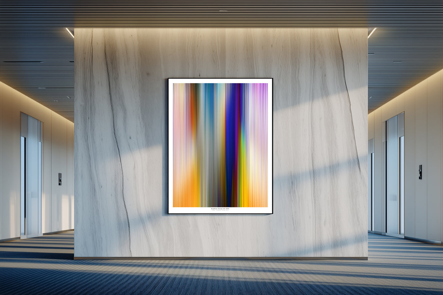 Tehos - Abstract Gradient Stripe 03 - 2026 -  Fine Art print