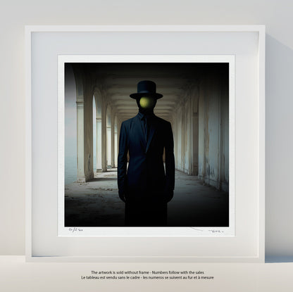 Tehos - Man with hat and melon - édition limitée signée numerotée