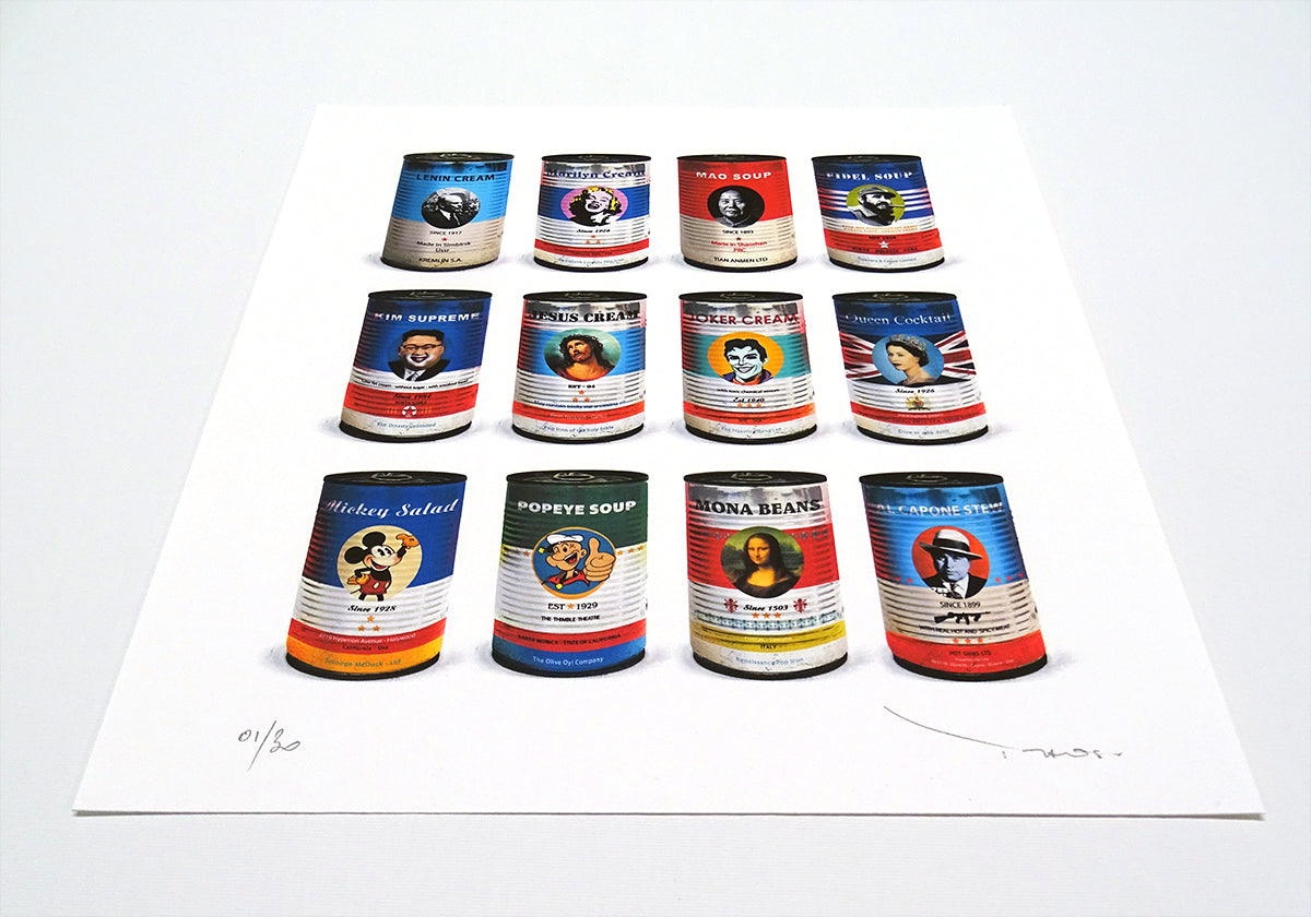 Tehos - Twelve Tehos tin cans