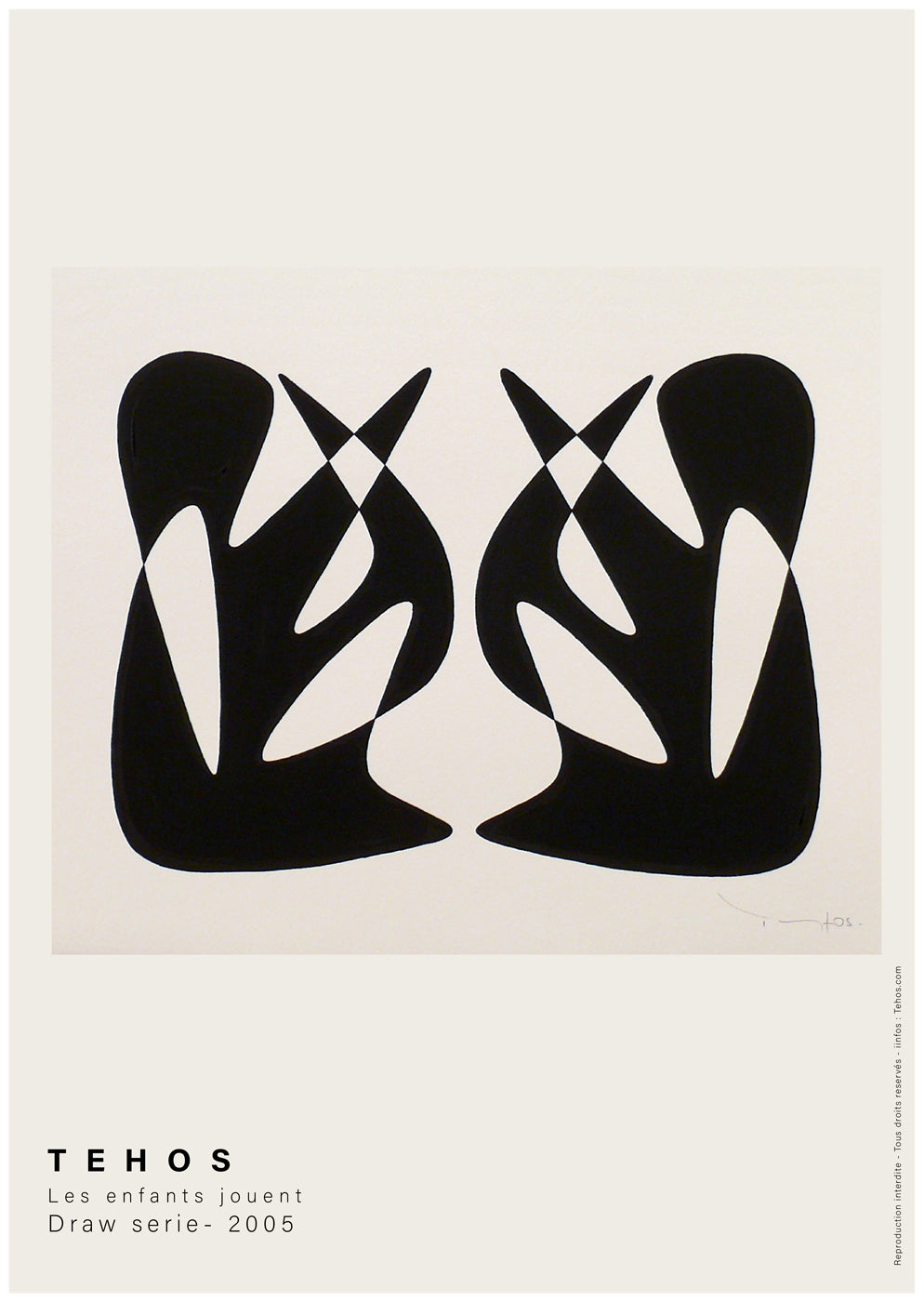 Tehos Art Poster print - impression affiche d'exposition affiche artiste - Les enfants jouent