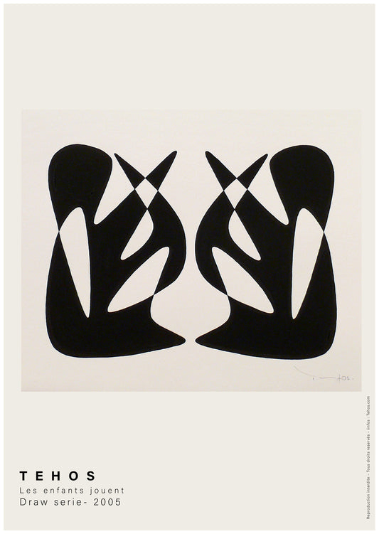 Tehos Art Poster print - impression affiche d'exposition affiche artiste - Les enfants jouent