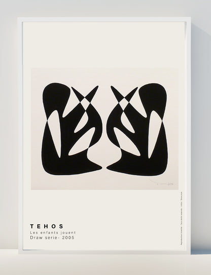 Tehos Art Poster print - impression affiche d'exposition affiche artiste - Les enfants jouent